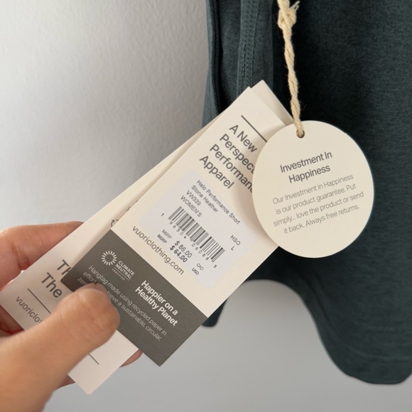 Vuori Large NEW Halo Performance Shorts Stone Heather - Picture 4 of 7